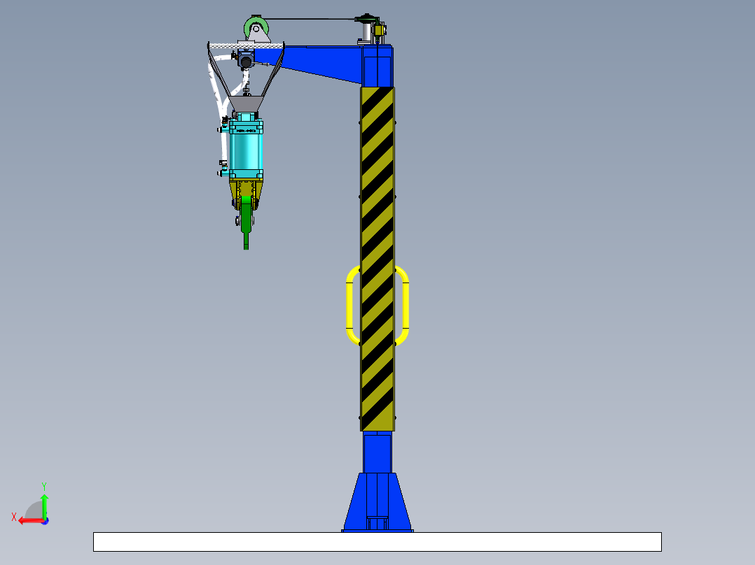 门式夹持器起重机sw21右视图