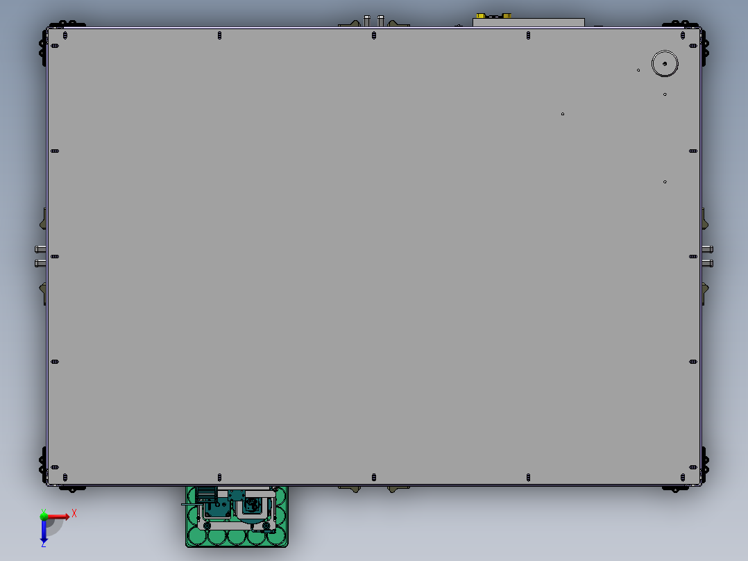龙门组装设备sw18俯视图