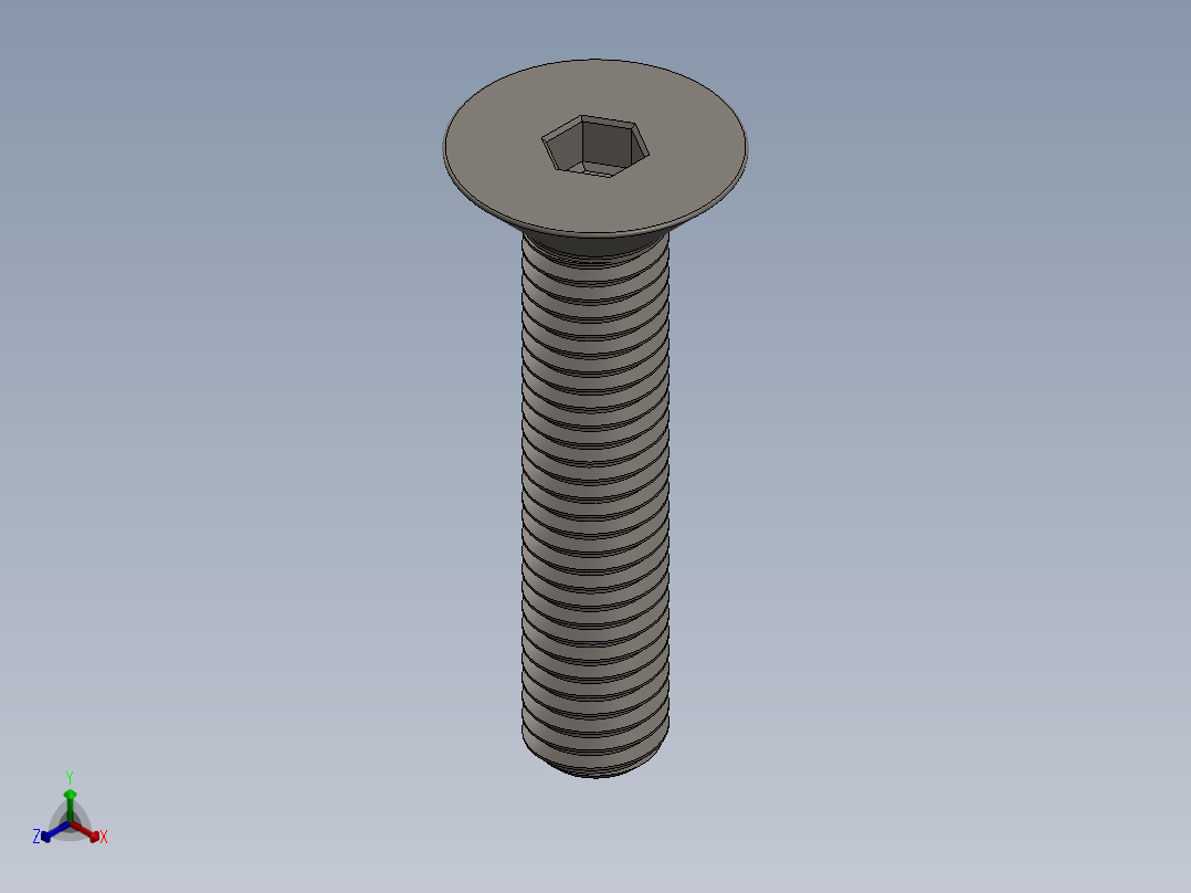 Screw_ISO_10642_M10x50_A2.SLDPRT正等轴测图