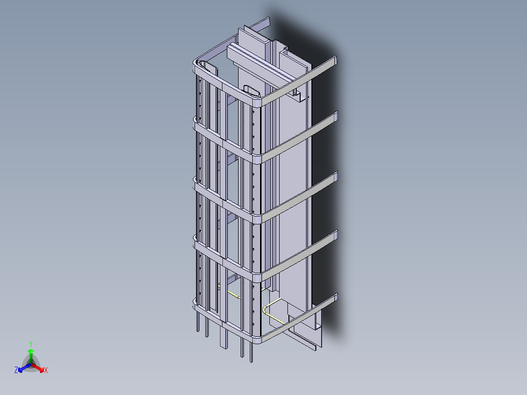 大巴车模型主视图