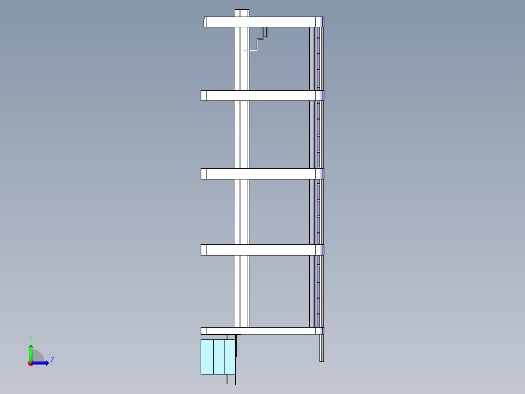 大巴车模型左视图