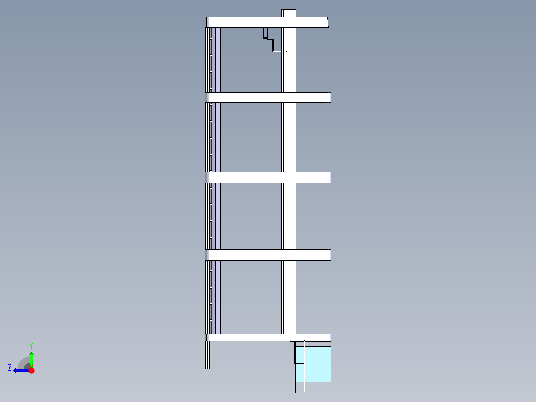 大巴车模型右视图