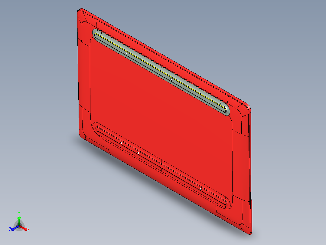 全铣件笔记本D壳精铣外观面带程序模型