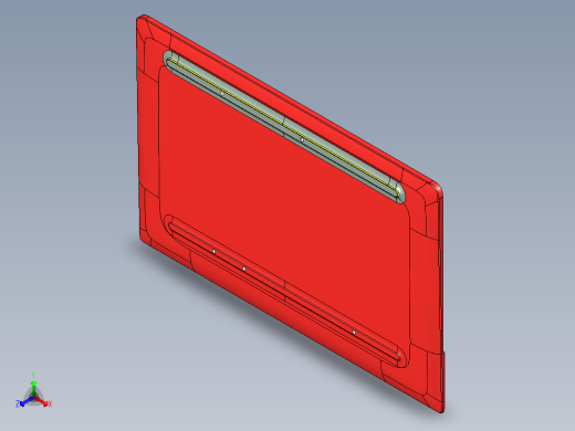 全铣件笔记本D壳精铣外观面带程序模型