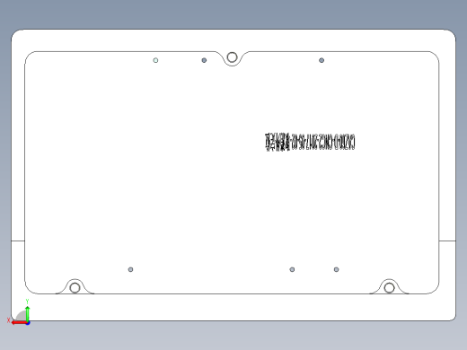 全铣件笔记本D壳精铣外观面带程序模型后视缩略图
