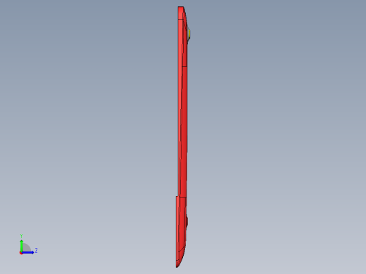 全铣件笔记本D壳精铣外观面带程序模型左视缩略图