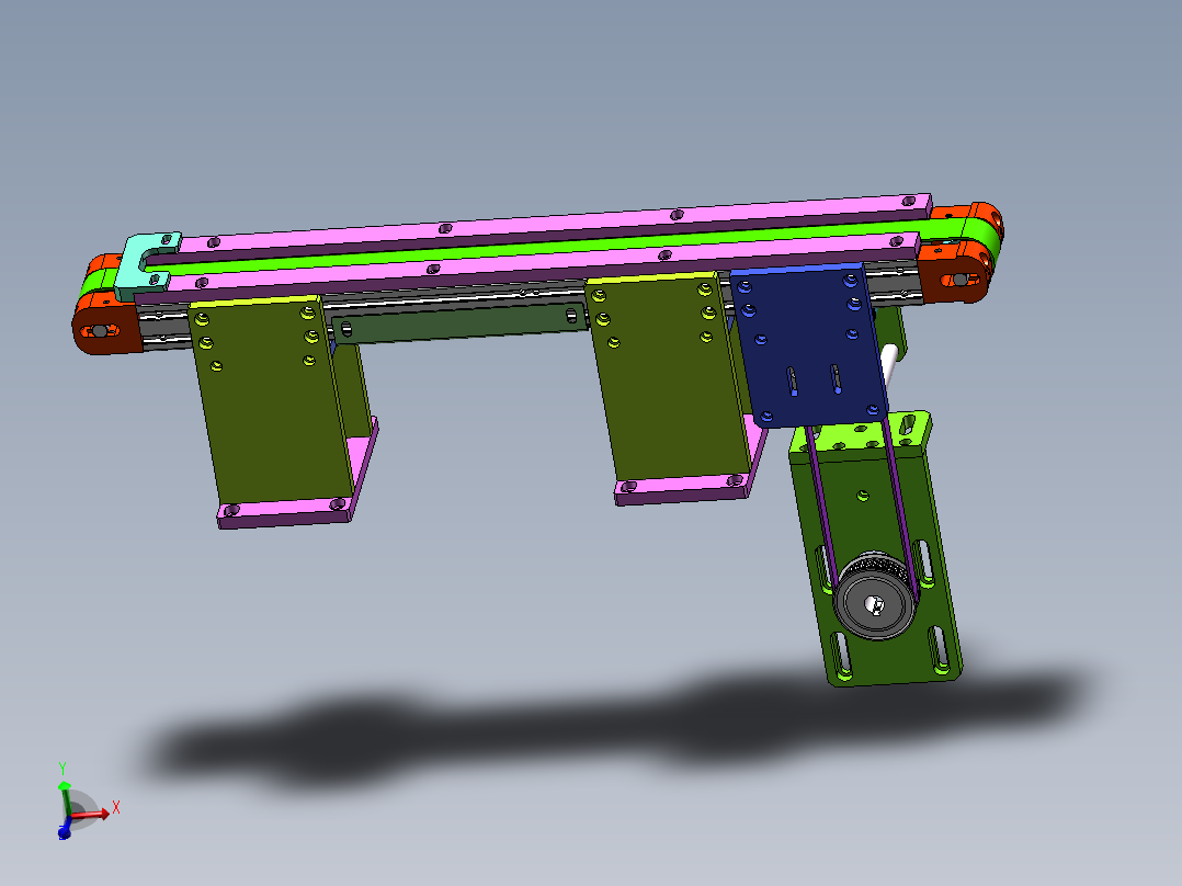 0.7米0.03米皮带输送机构
