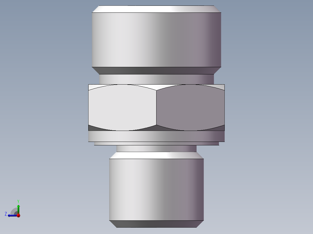 英制管螺纹ED密封、1CB-18-04WD右视图