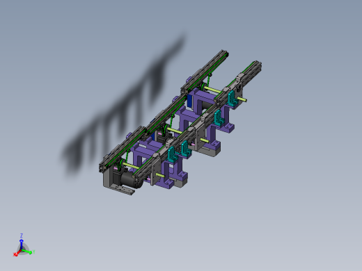 三段双带输送机构