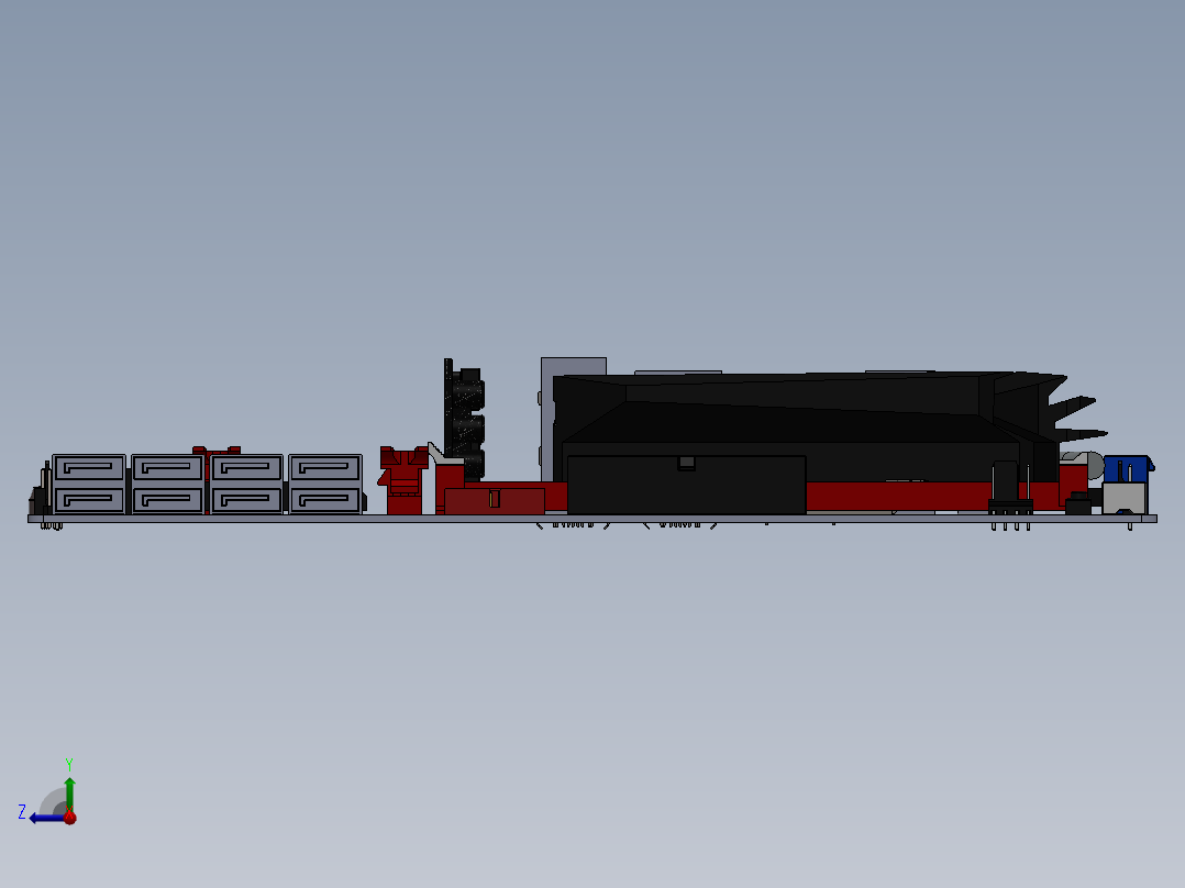 电路板、主板(40)右视图