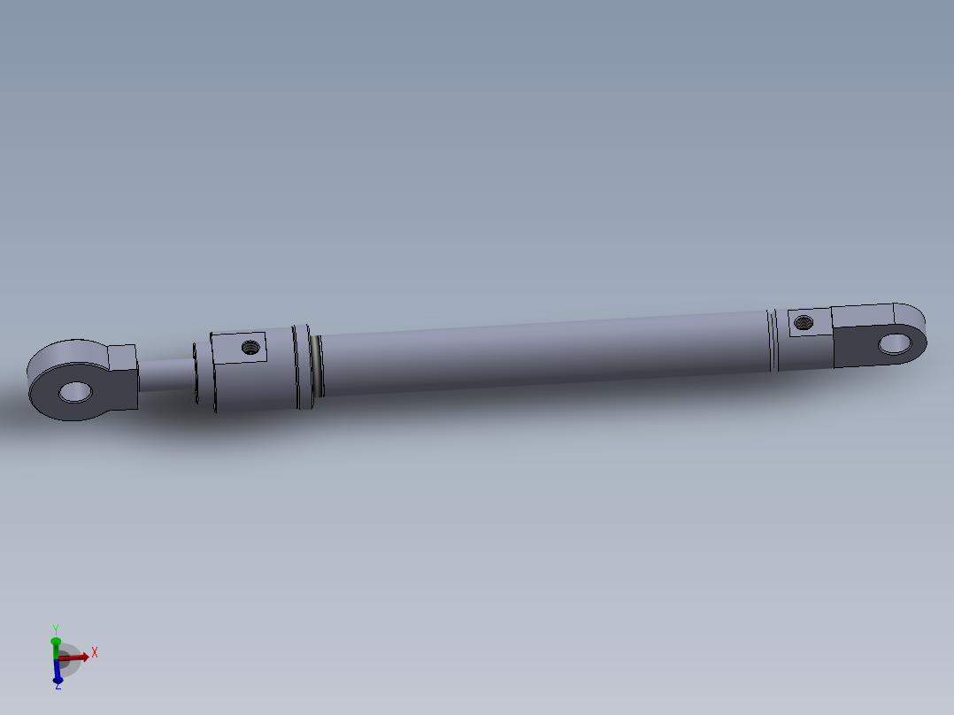 焊接型液压缸（带前杆端安装眼）50x30x450毫米