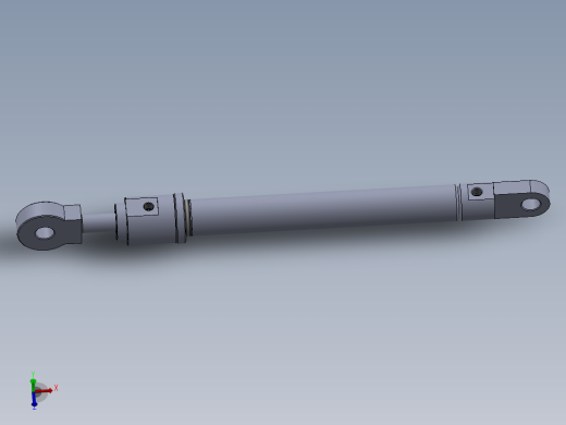 焊接型液压缸（带前杆端安装眼）50x30x450毫米