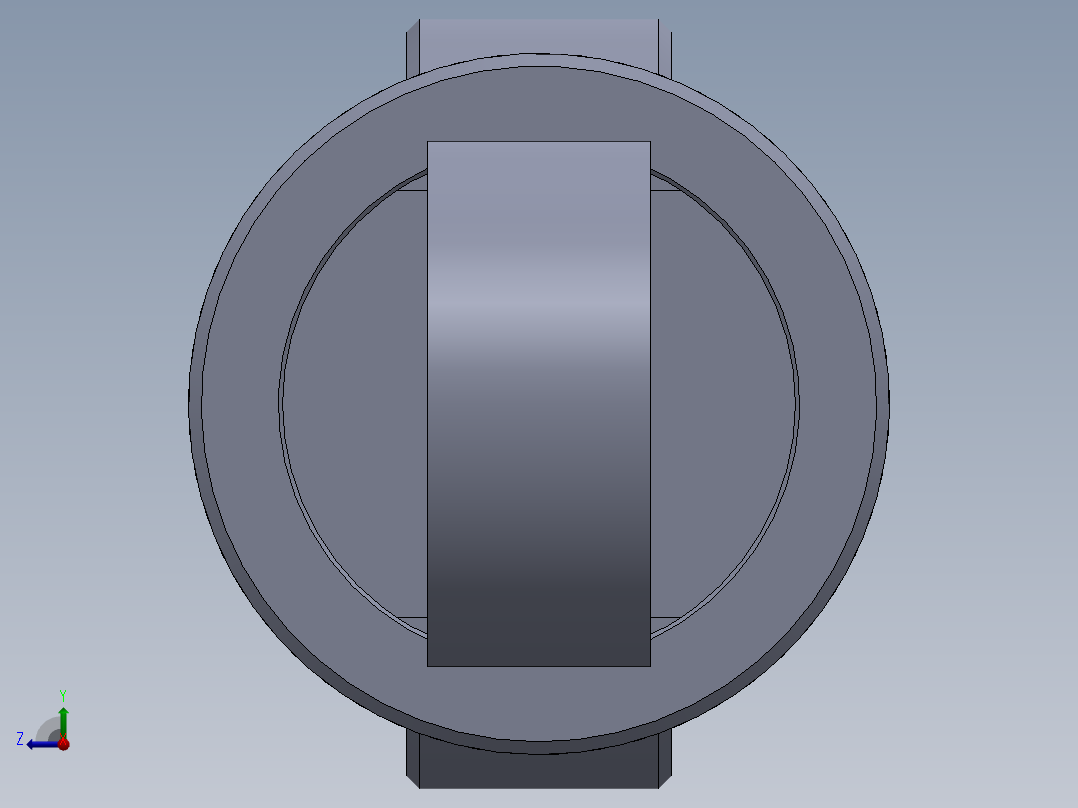焊接型液压缸（带前杆端安装眼）50x30x450毫米右视图