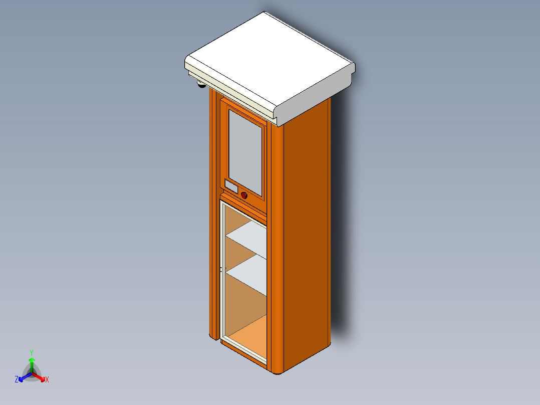 微型应急站三维模型