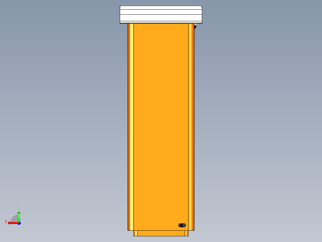微型应急站三维模型后视图