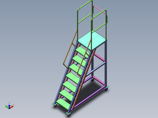 可移动钢梯  SW16
