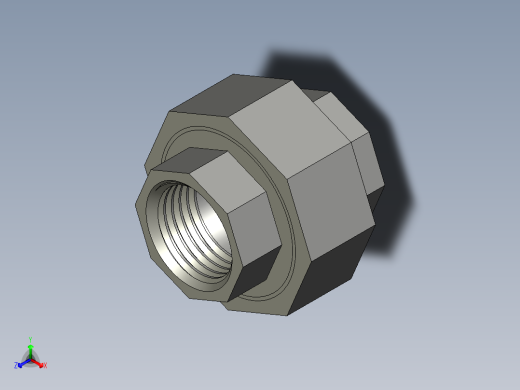 螺纹管活接-等径内丝直通 DN15