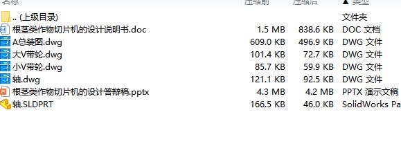 根茎类作物离心式切片机的设计含4张CAD图