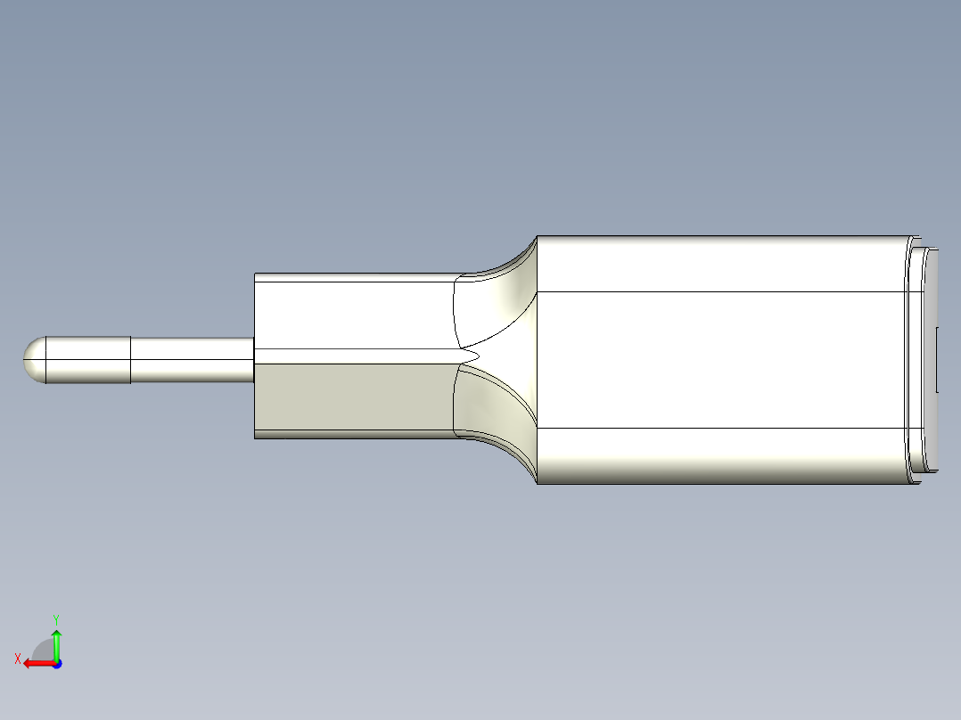 直流适配器充电器14后视图