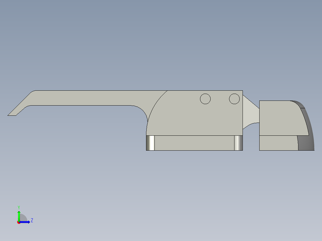 FHS13-164-密封压紧带锁左视图