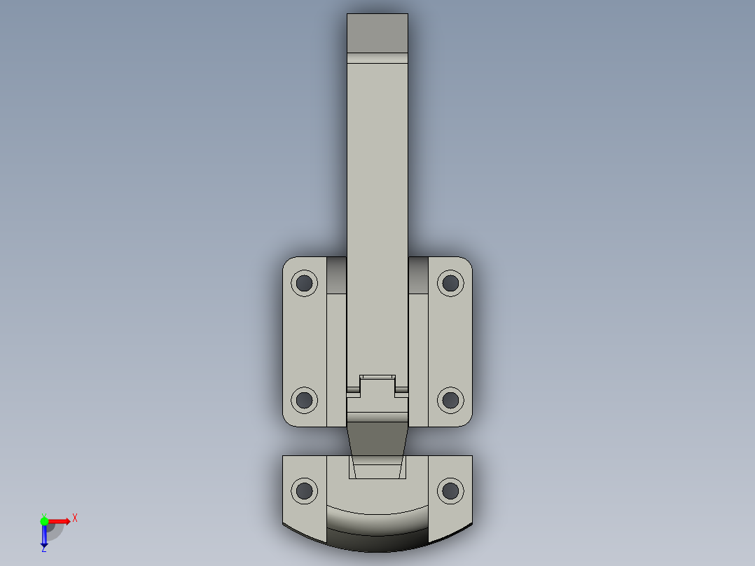 FHS13-164-密封压紧带锁俯视图