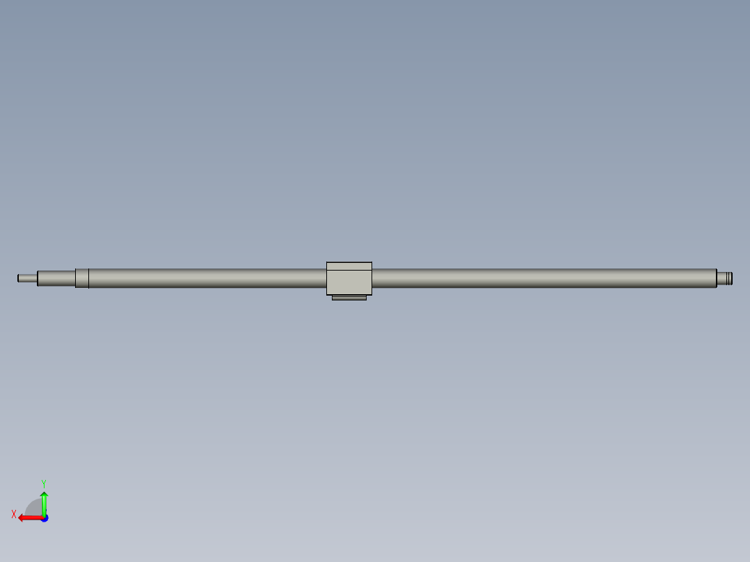 LCE49-15-5-L555-F15-P6滚珠丝杠后视图