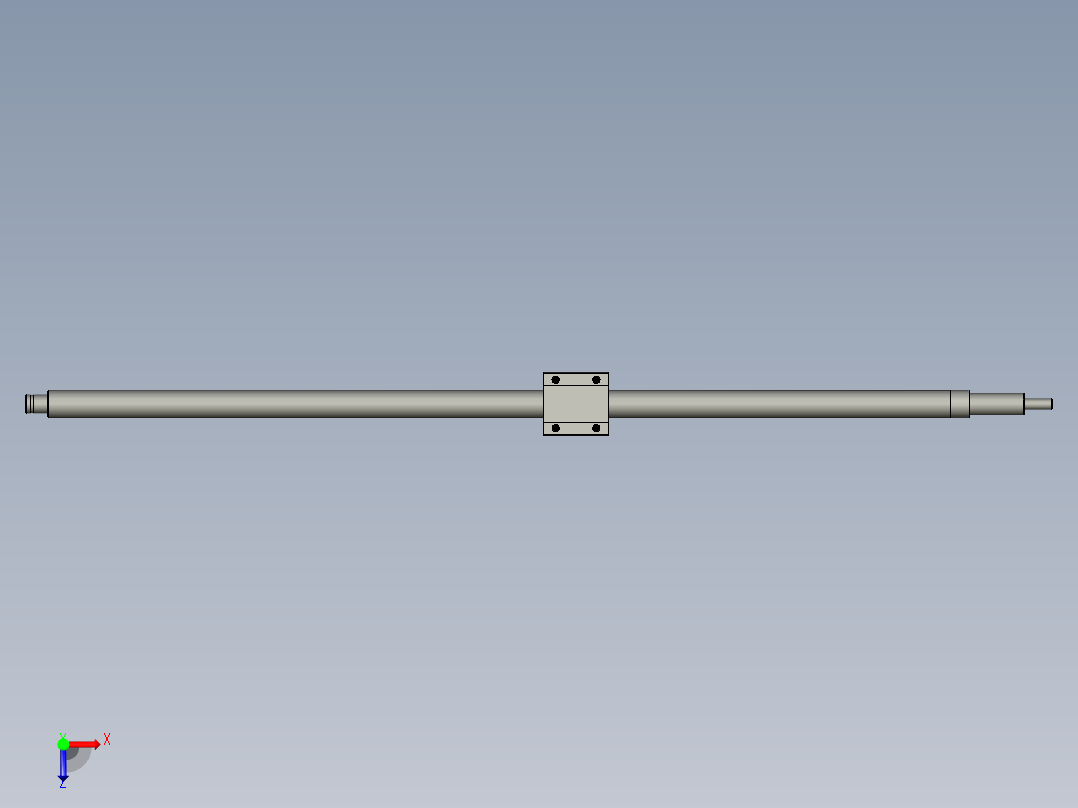 LCE49-15-5-L555-F15-P6滚珠丝杠俯视图