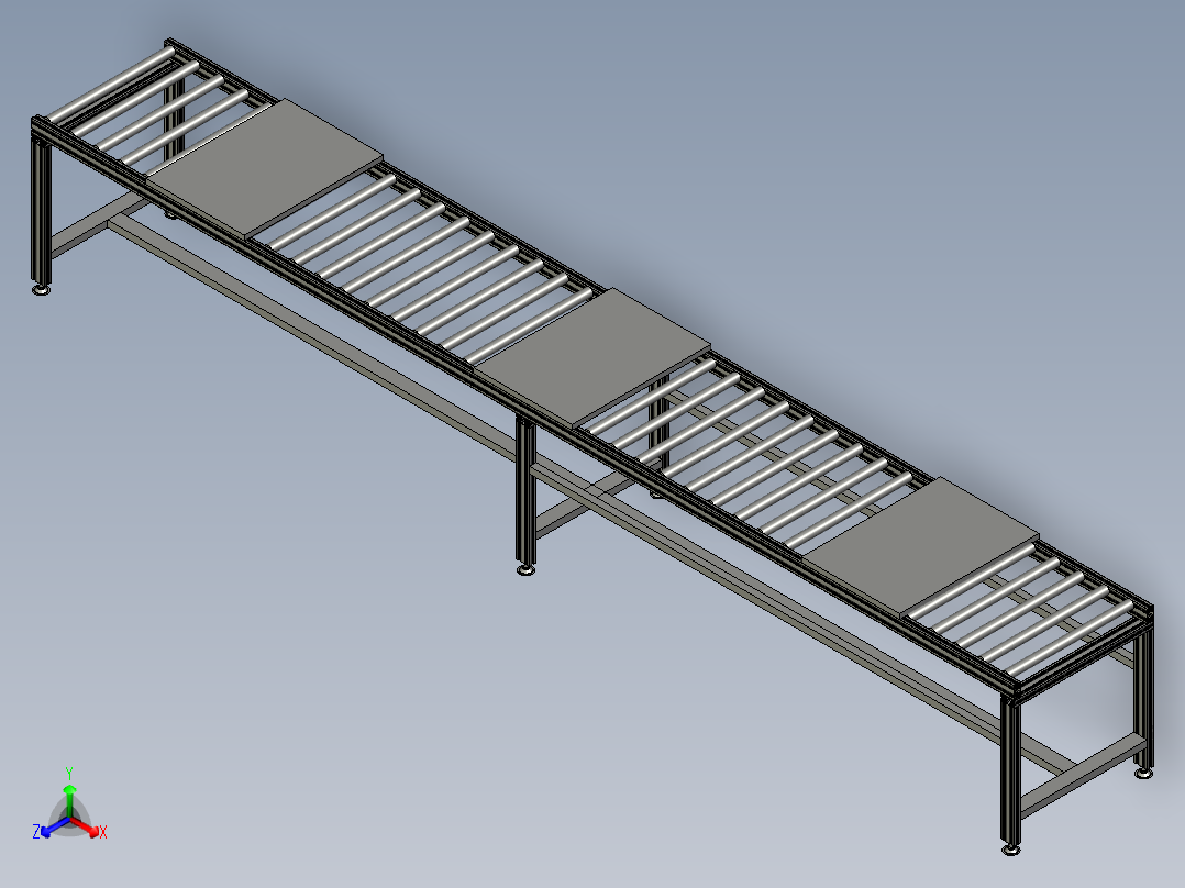 A-手推滚筒线-00正等轴测图