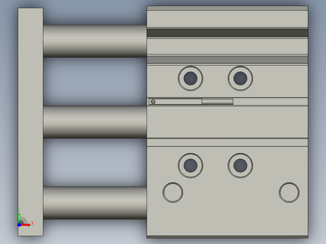 气缸TCL32x40S(0CMSG-2)-2前视图
