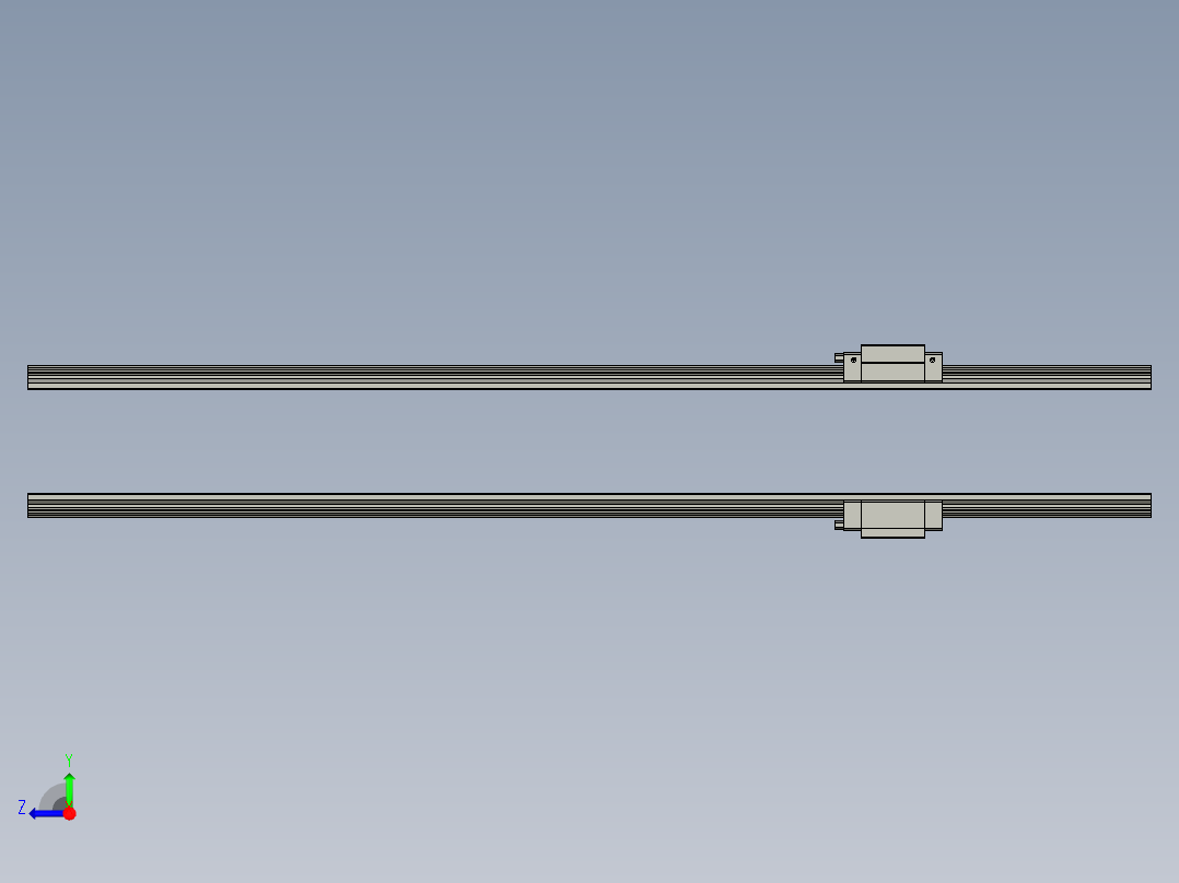 HGH-15CA-线轨6右视图