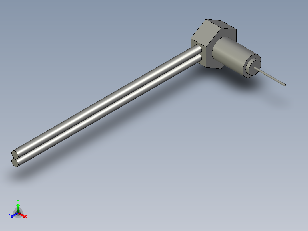 直角光纤反射式-LRC-6V2-Z主视图