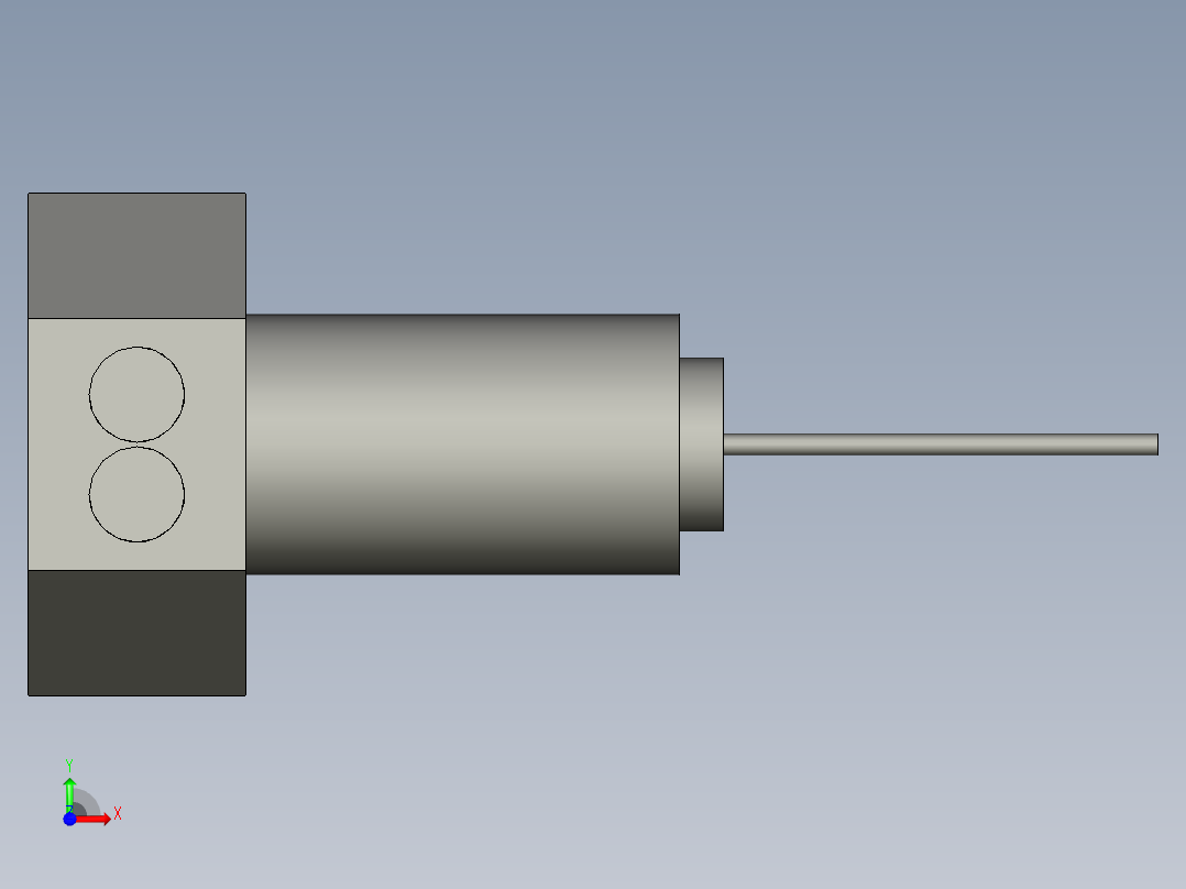 直角光纤反射式-LRC-6V2-Z前视图
