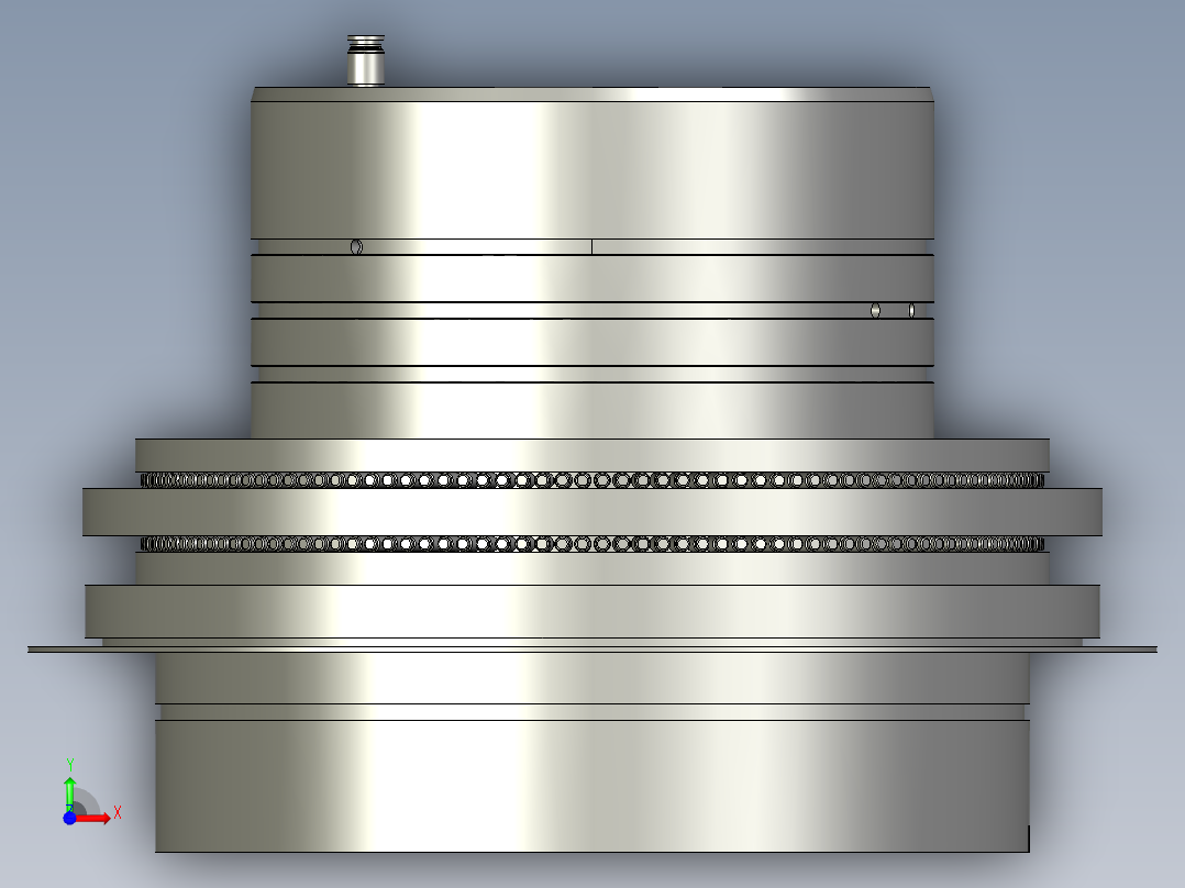 转台轴承齿圈组件前视图