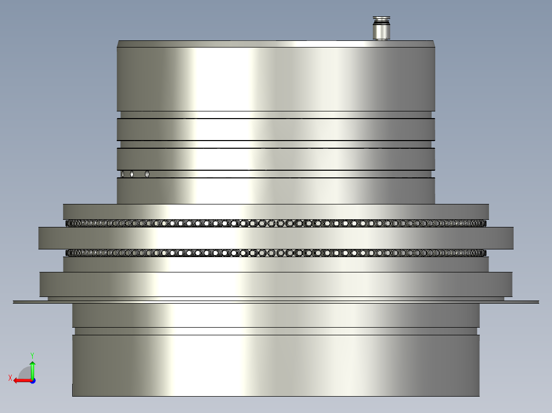 转台轴承齿圈组件后视图