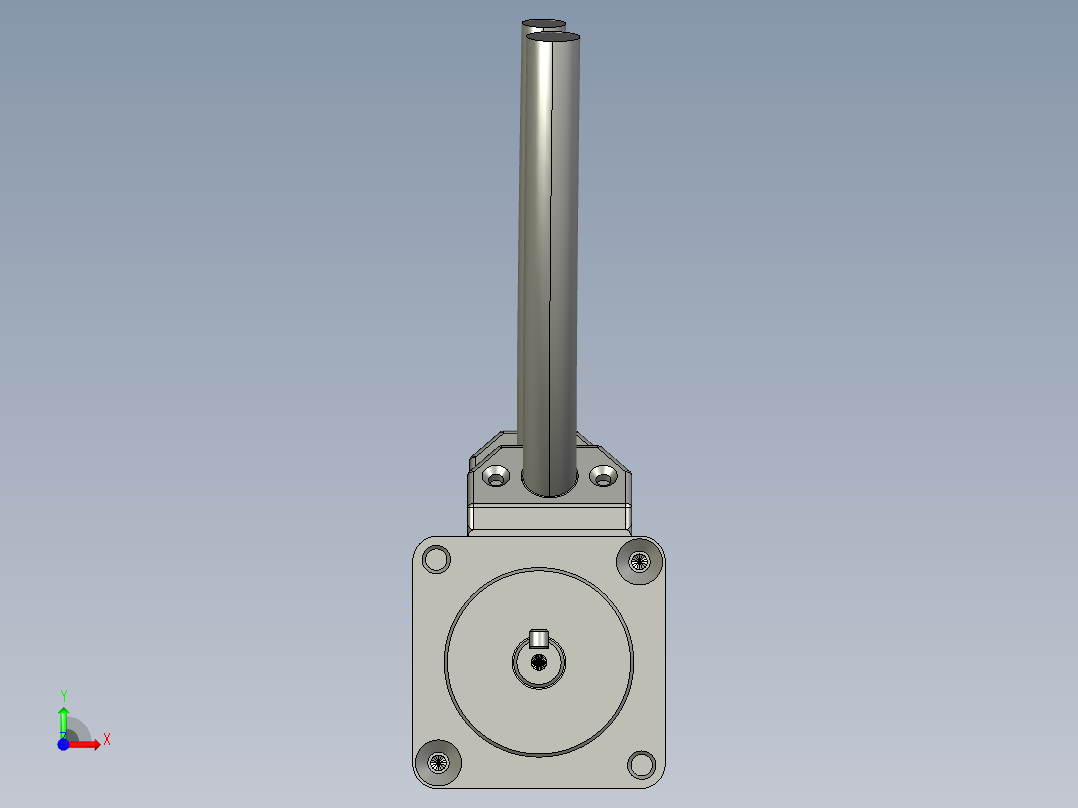 汇川100W伺服电机-MS1H1-10B30CB-A332Z前视图