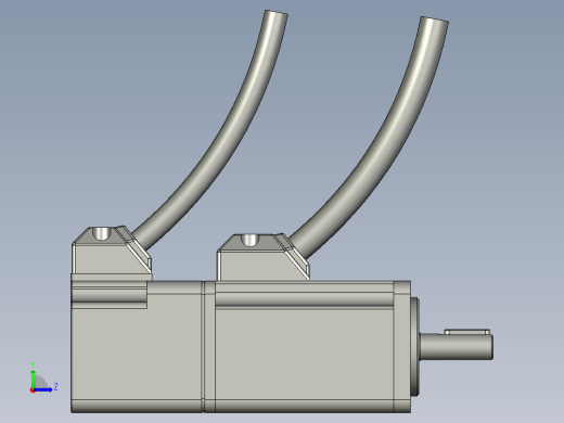 汇川100W伺服电机-MS1H1-10B30CB-A332Z左视缩略图