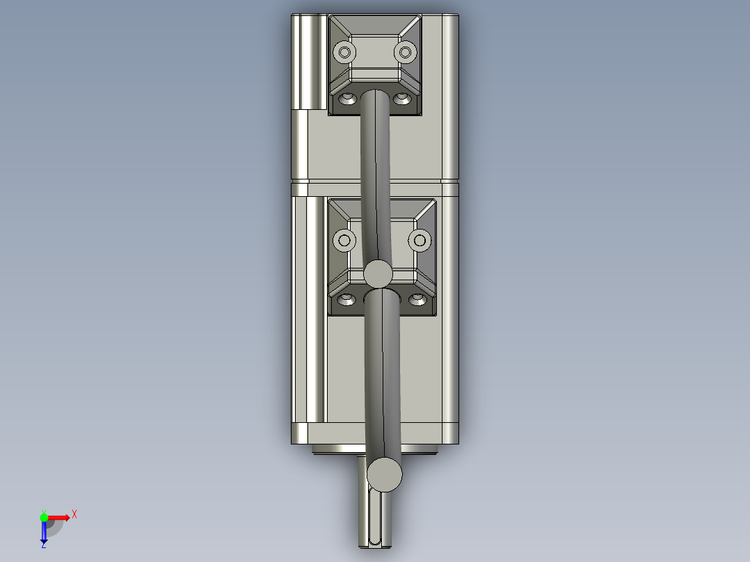 汇川100W伺服电机-MS1H1-10B30CB-A332Z俯视图