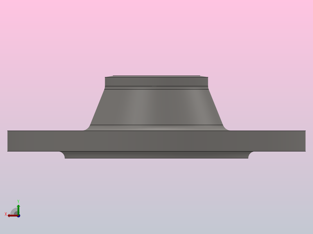 凸面对焊钢制管法兰_40-2.5（系列1）后视图