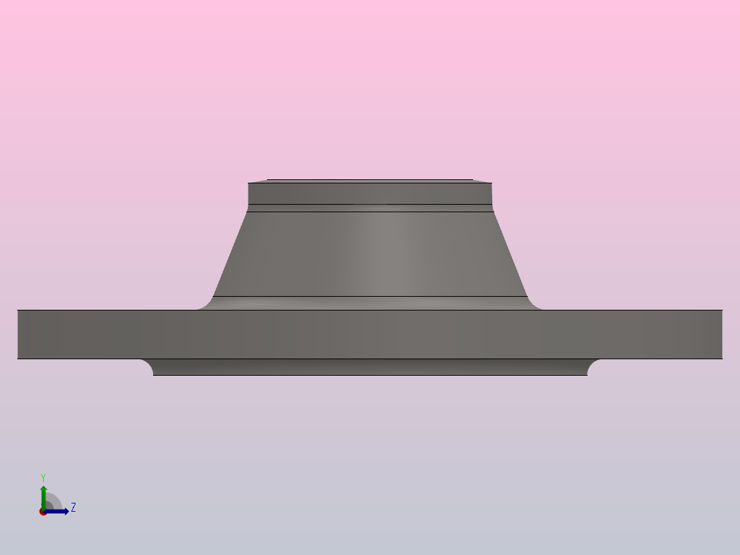 凸面对焊钢制管法兰_40-2.5（系列1）左视图