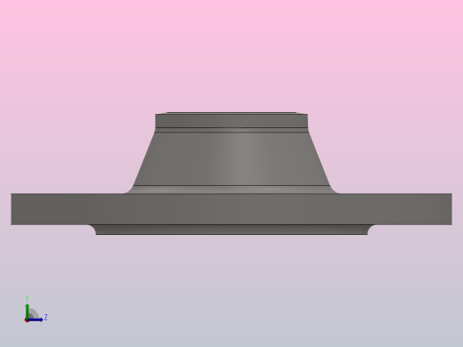 凸面对焊钢制管法兰_40-2.5（系列1）左视缩略图