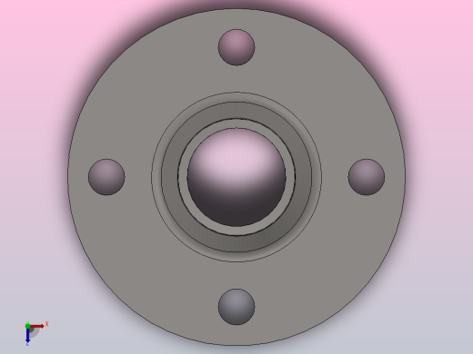 凸面对焊钢制管法兰_40-2.5（系列1）俯视缩略图