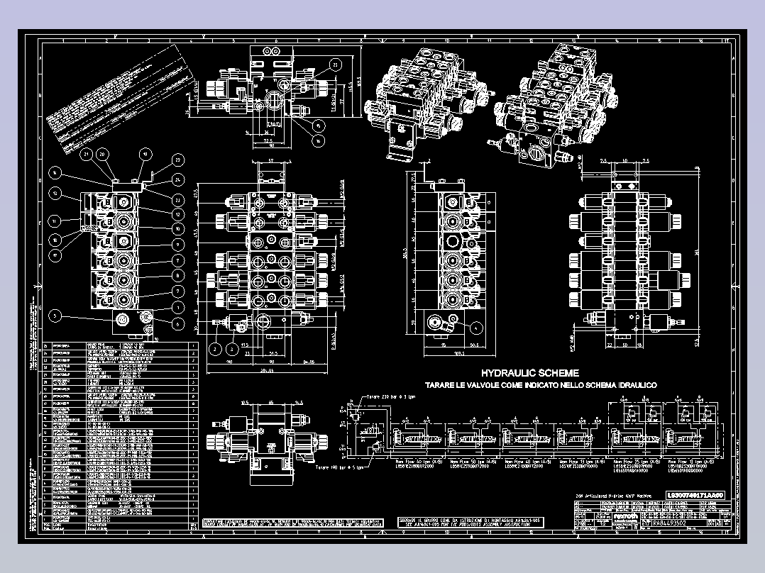 登高机曲臂车液压及多路阀