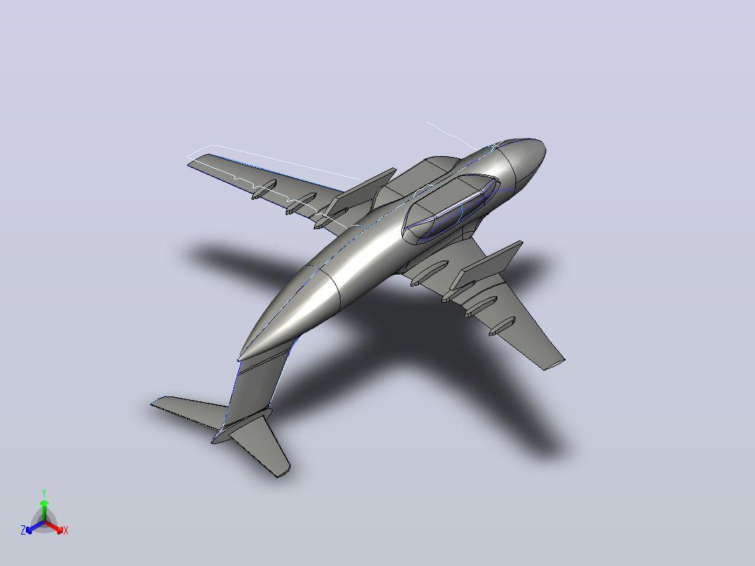小型空中运输机设计正等轴测图
