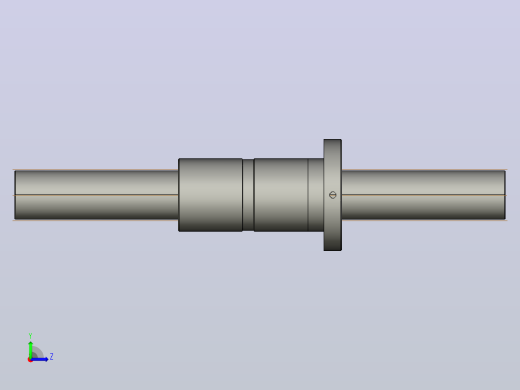 FFZD6312-4滚珠丝杆3D模型左视缩略图