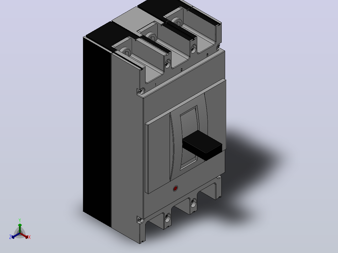 TGM1 400-800系列 3极插入塑料外壳式断路器[TGM1-400L╱3]主视图