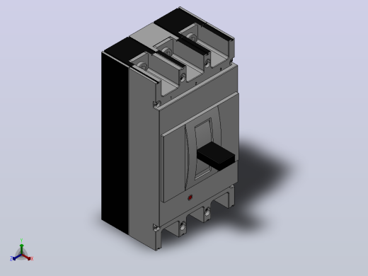 TGM1 400-800系列 3极插入塑料外壳式断路器[TGM1-400L╱3]正等轴测缩略图