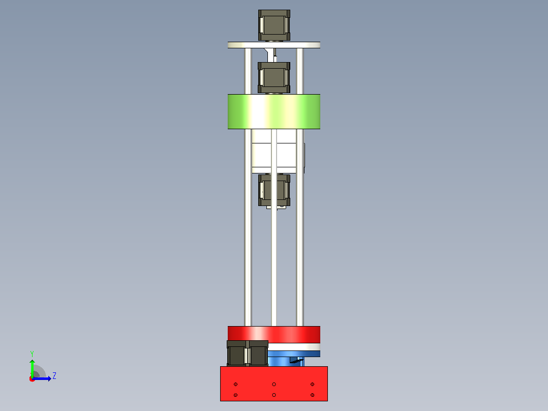 SCARA机器人用于3D打印左视图
