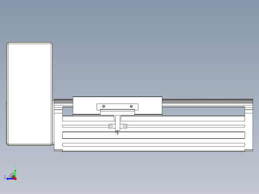 皮带直线轴半封闭可选导轨TPA-HNB-140D-120-L50-RU-C-P40-N3右视缩略图