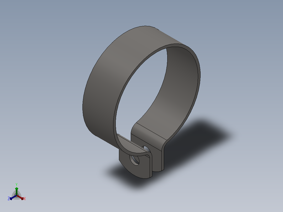 带垫悬挂卡箍_35主视图