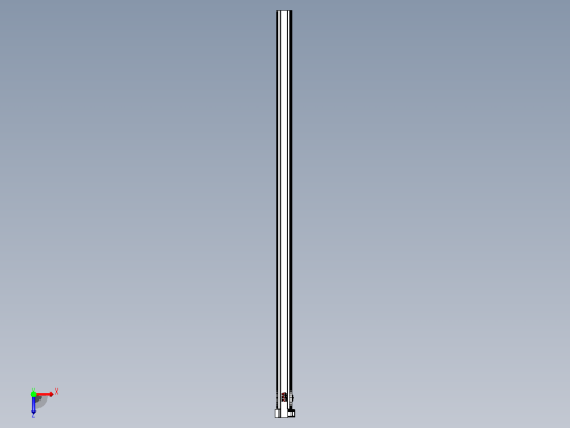皮带直线轴半封闭可选导轨TPA-HNB-120D-110-L3000-LP-C-P40-N3俯视缩略图